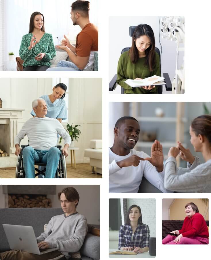 People browsing website