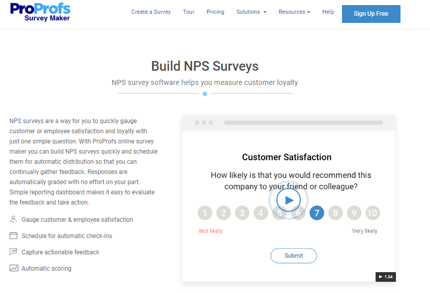 Build NPS Survey