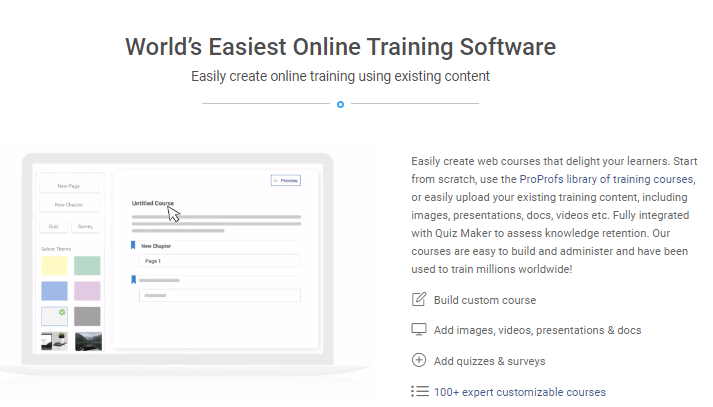 Online tranning software