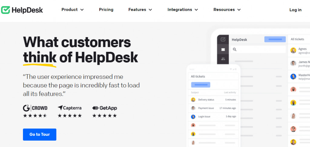 Helpdesk  helpscout competitor