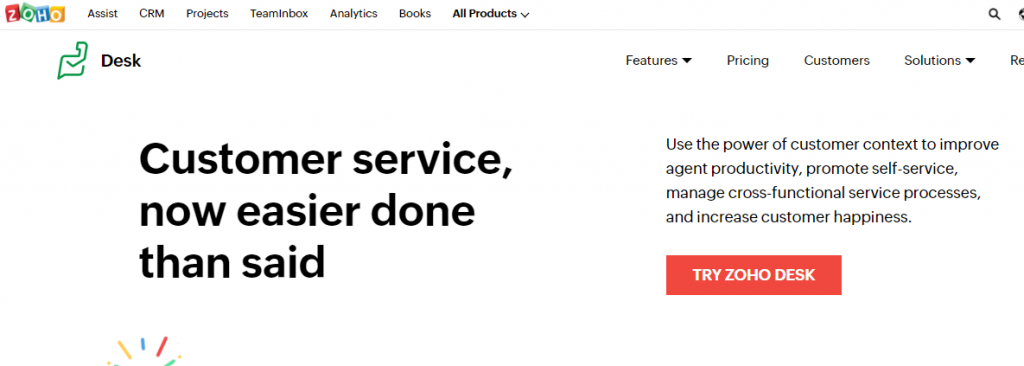 Zoho Desk top helpscout alternative