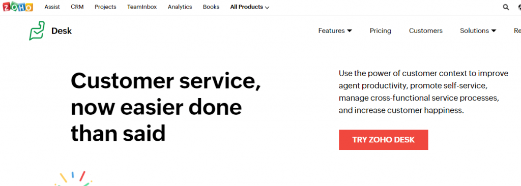 Zoho Desk  top helpscout alternative
