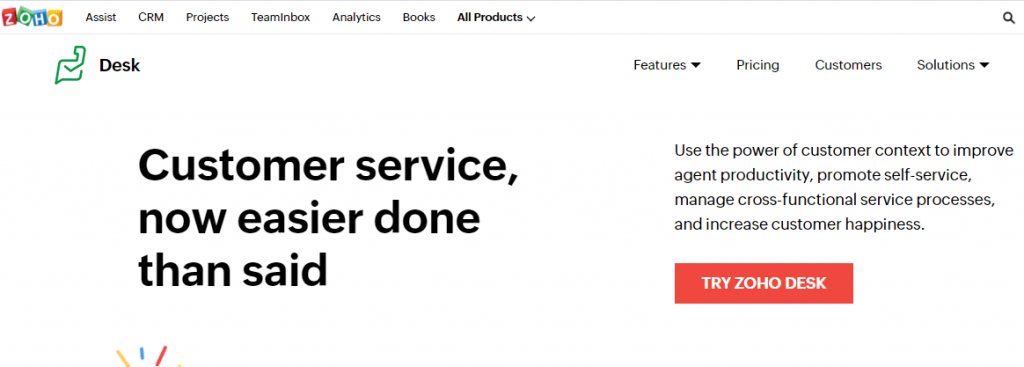 Zoho desk best osTicket help desk tool alternative