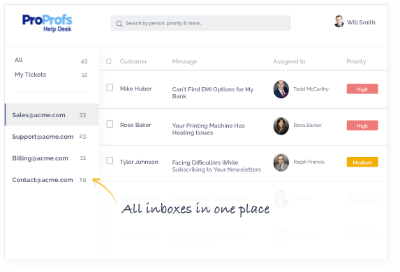 ProProfs - Email Ticketing Software Designed for Customer Delight