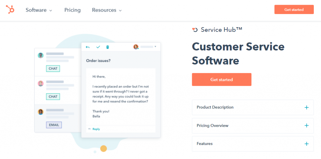 Hubspot customer service software