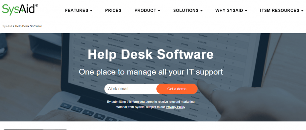 SysAid Help Desk is a power-packed tool