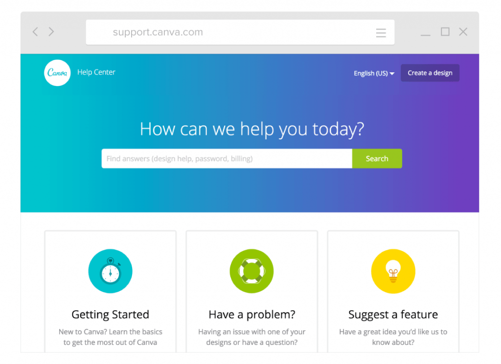 Zendesk's help center