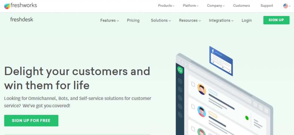Freshdesk foro customer support