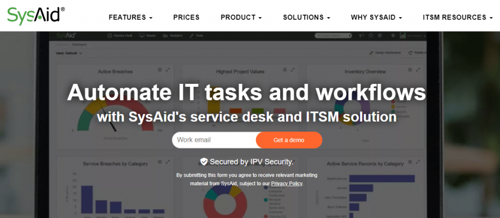 SysAid is one of the top IT service management tools