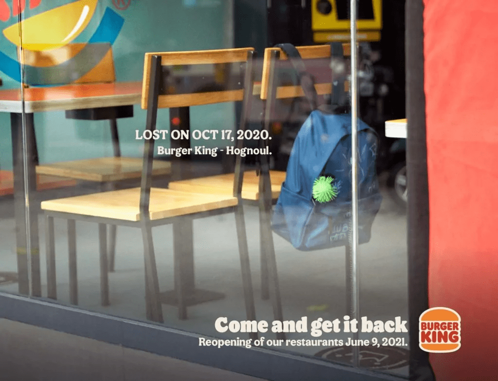 Burger King Asks Customers to Reclaim Items Left in Lockdown