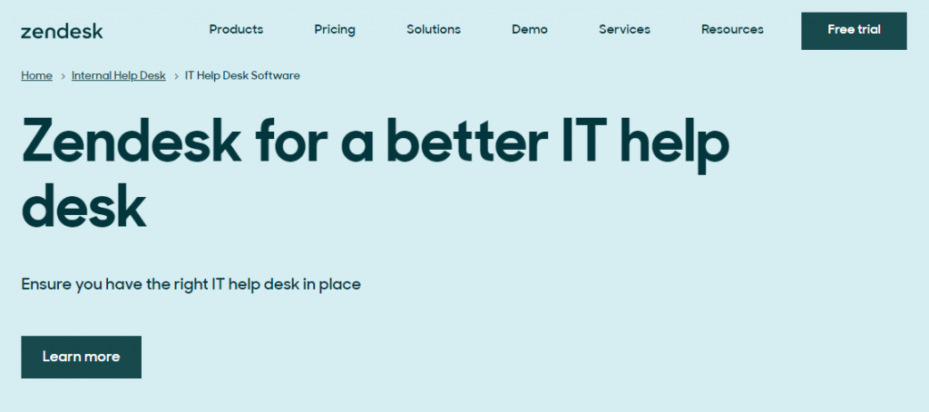 Zendesk best ITSM ticketing system