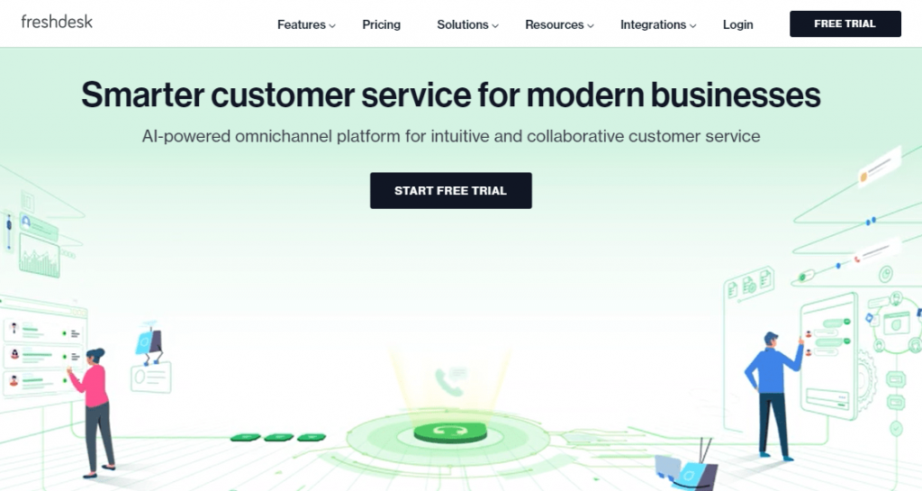Freshdesk is another popular help desk software like GrooveHQ