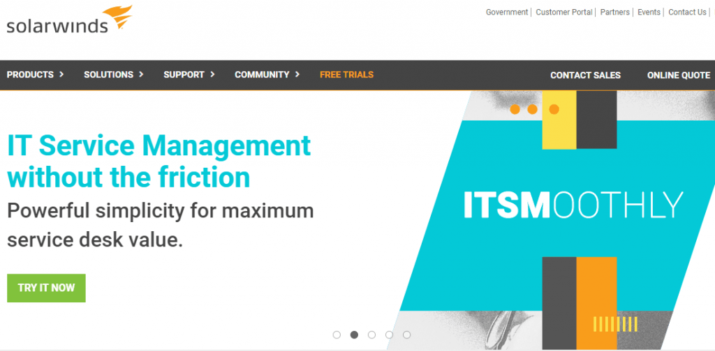 SolarWinds is another software like Freshservice