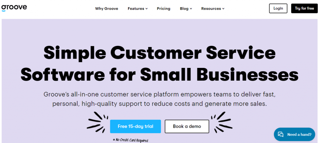 Groove is a leading customer service email management software