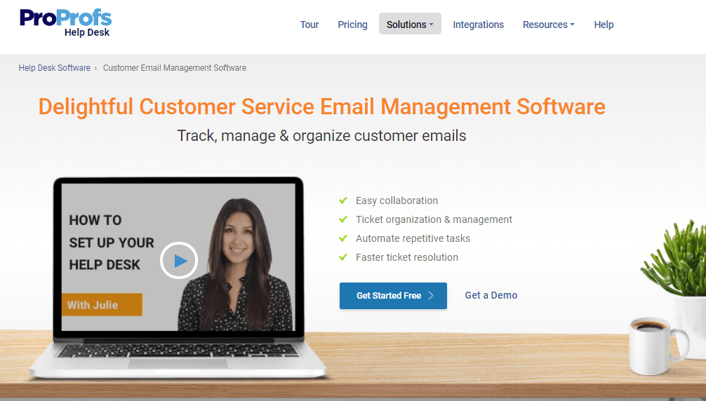 ProProfs Help Desk is one of the best email management solutions
