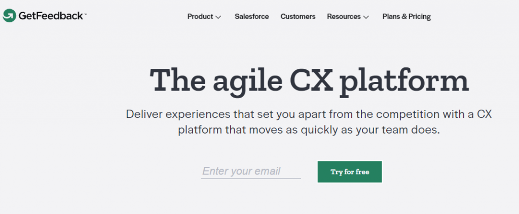 GetFeedback is best customer experience software