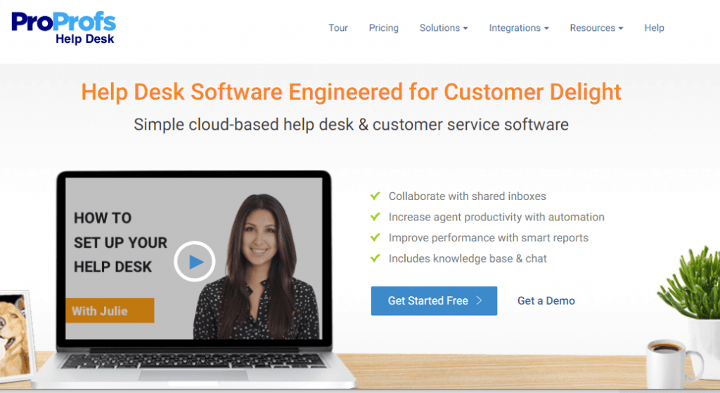proprofs help desk is best customer experience software