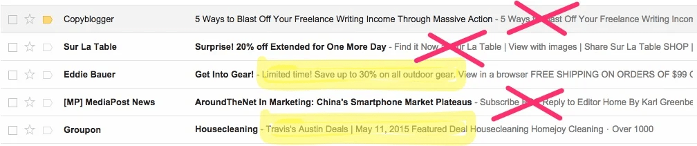 Avoid Opening Irrelevant Emails