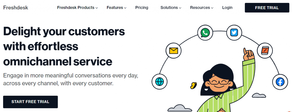 Freshdesk is a free alternative to Hiver