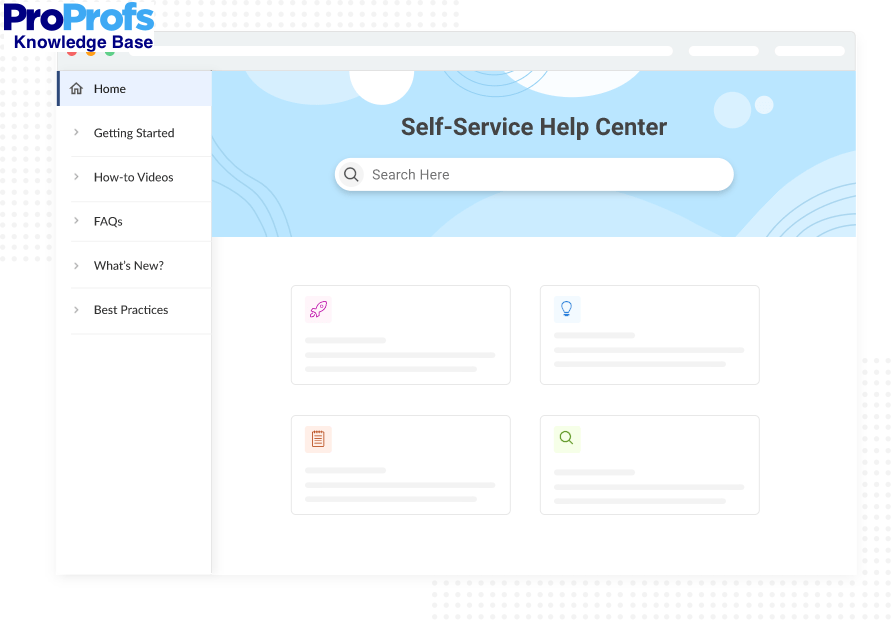 customers service portal software - ProProfs Knowledge Base
