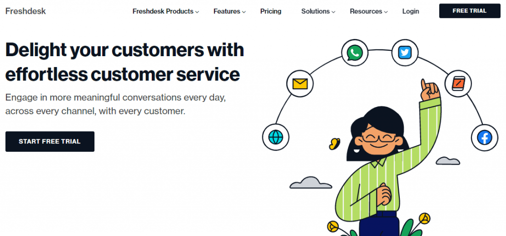 Freshdesk is another customer support tool