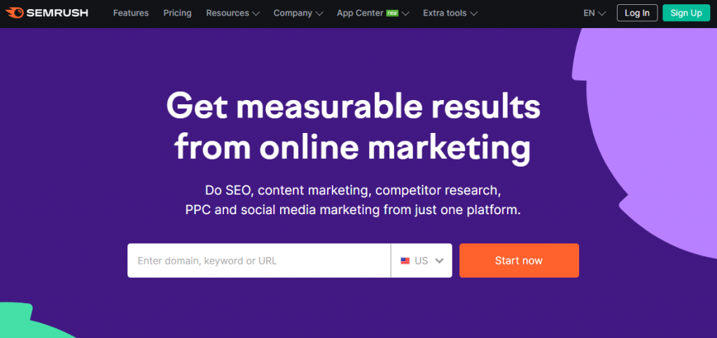 Semrush - Get measurable results from online marketing