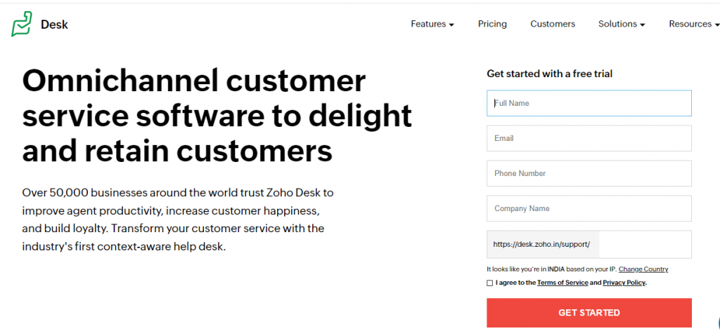 Zoho Desk - Omnichannel Customer Success Software