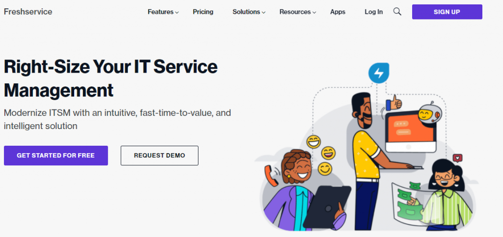 Freshservice is an IT service management tool