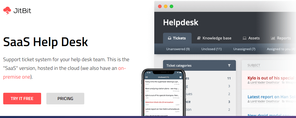 Jitbit - SaaS Based Helpdesk Solution