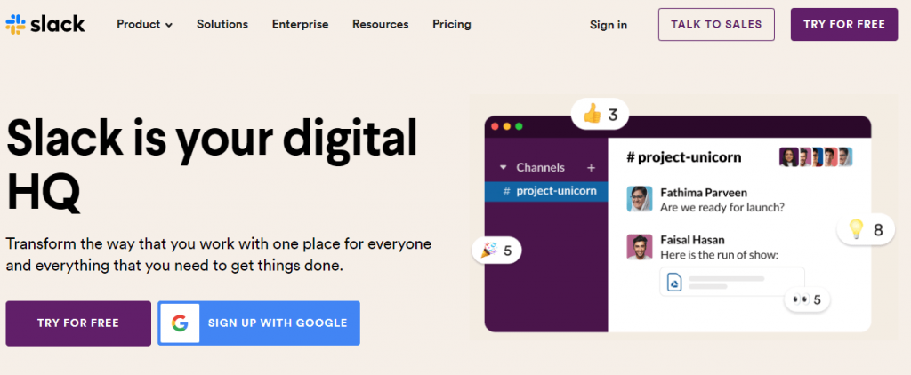 Slack is your digital HQ