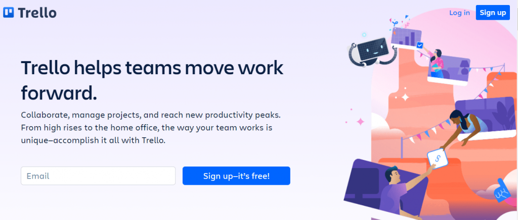 Trello is SaaS tool that can help your team members collaborate, manage projects in one place.