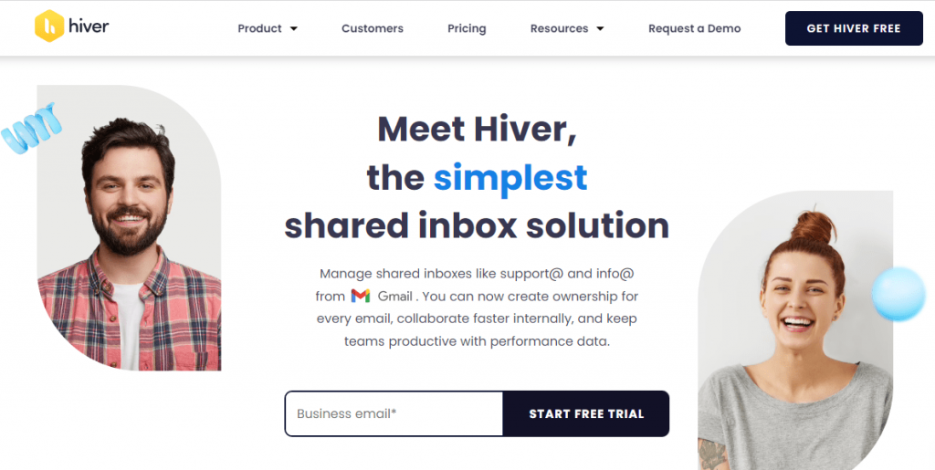 Meet Hiver, the simplest shared inbox  solution