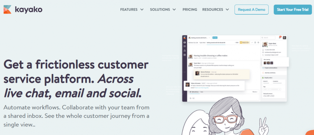Kayako is  help desk software that helps your team monitor customer service conversations across multiple channels.