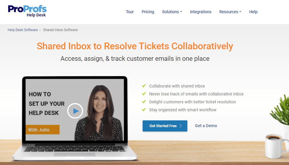 Shared inbox to resolve tickets collaboratively