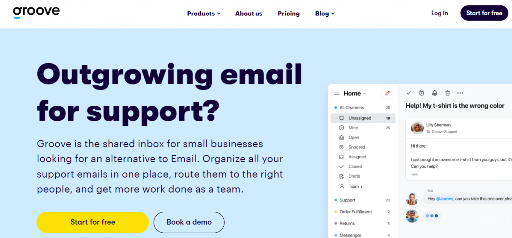 Groove is best zendesk alternative software