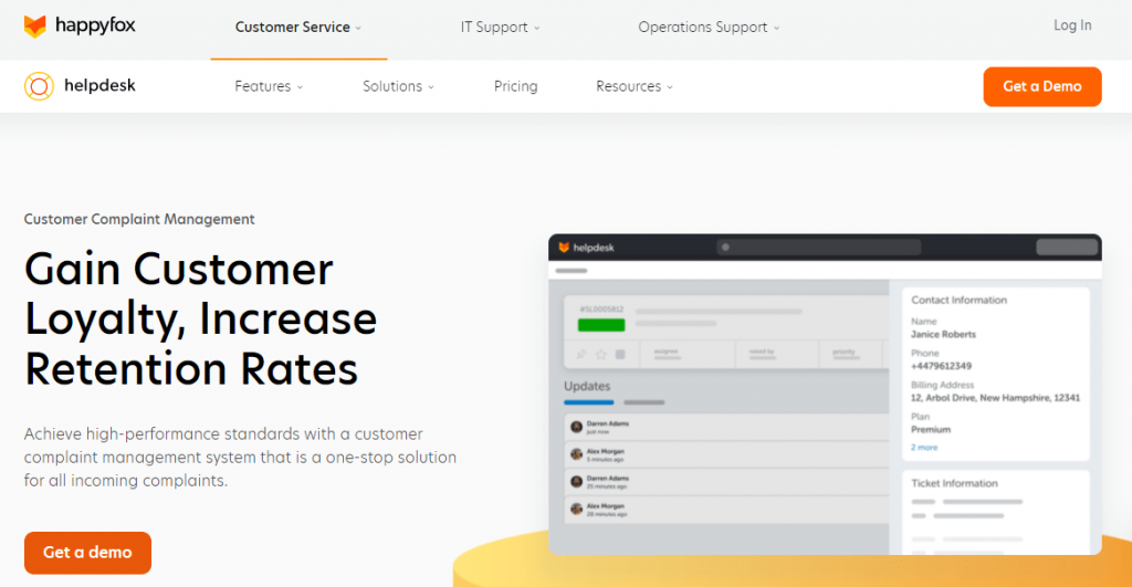 HappyFox is top customer complaints solutions