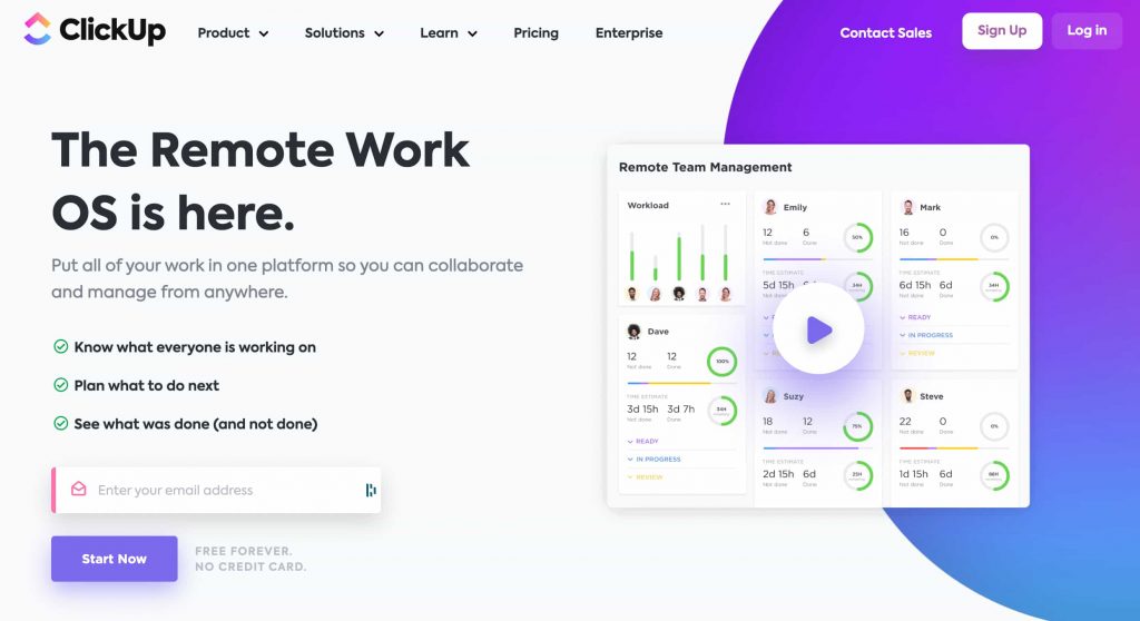 Put all of your work in one platform