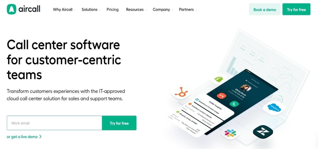 Call center software