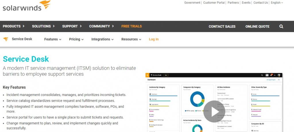 Solarwinds Service Desk is another software like Jira Service Desk