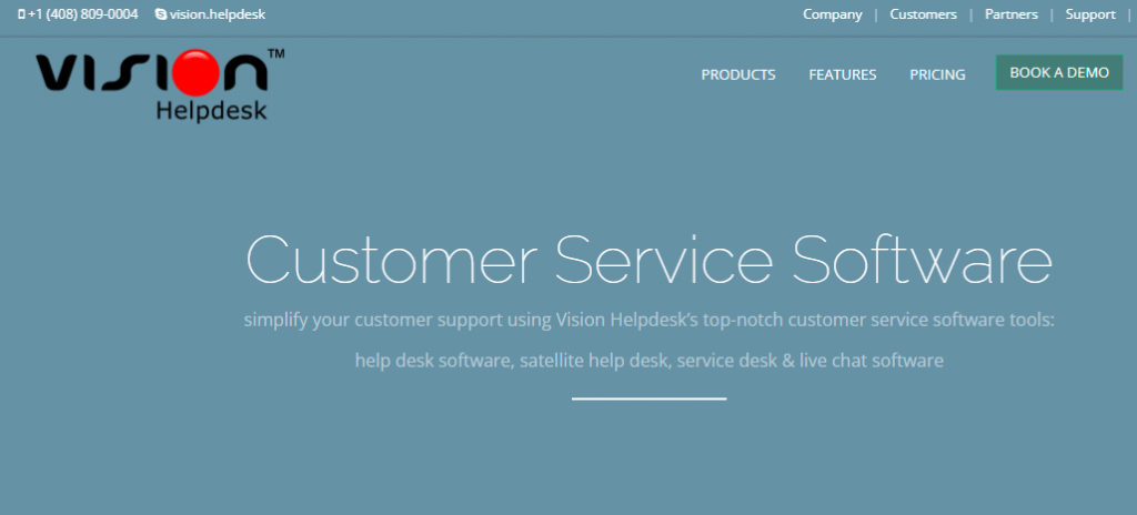 Vision helpdesk is a powerful small business help desk software