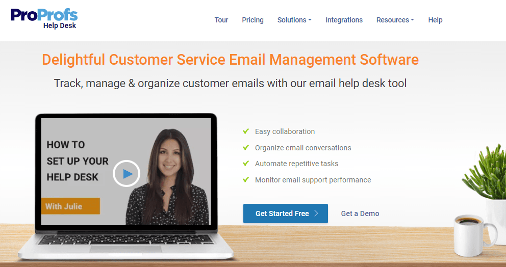 ProProfs is a popular help desk software like Email