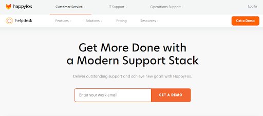 HappyFox is an all-in-one ticketing solution that helps SaaS businesses