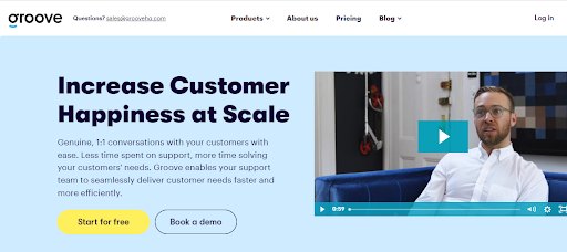 Groove helps your SaaS company solve customer problems