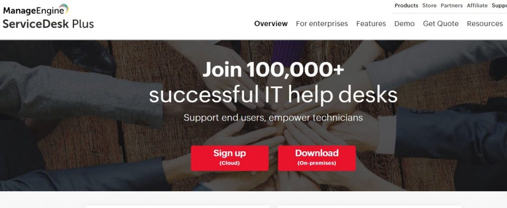 ManageEngine ServiceDesk Plus is designed specifically for modern IT teams