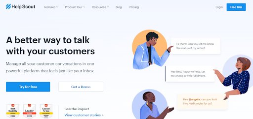 If your SaaS business uses email primarily to support customers, then Help Scout can be a good option
