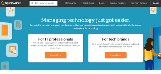 Spiceworks is a free ITSM software