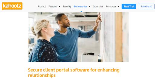 Secure client portal software