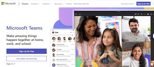 Microsoft Teams is a free email alternative
