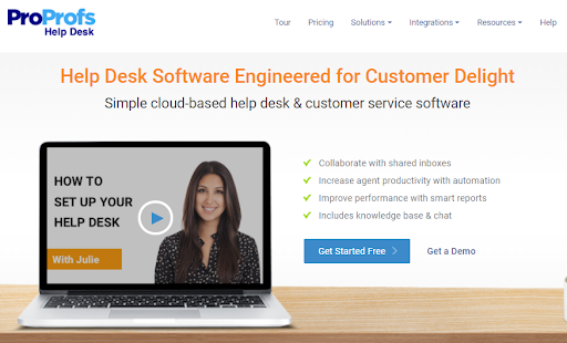 ProProfs help desk software for customer support