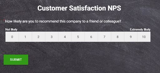 Customer satisfaction NPS